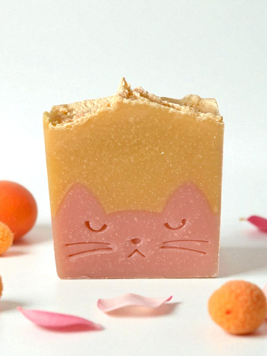 Rose Apricot Cat Soap